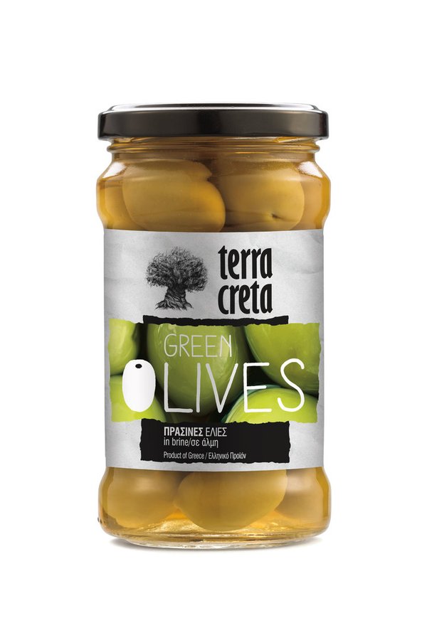 Grüne ganze Oliven Terra Creta (unpitted) 160gr