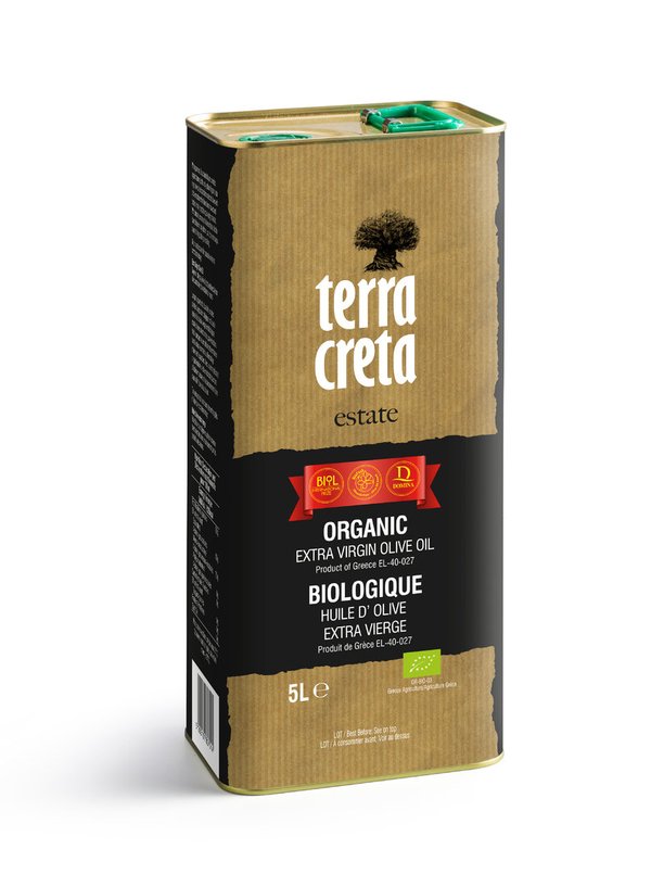 Naturbelassenes Kreta Olivenöl 5l Kanister Terra Creta Estate Line Ernte 2023/24